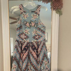 Teeze Me Light Blue Dress with Flowers Juniors Size 11